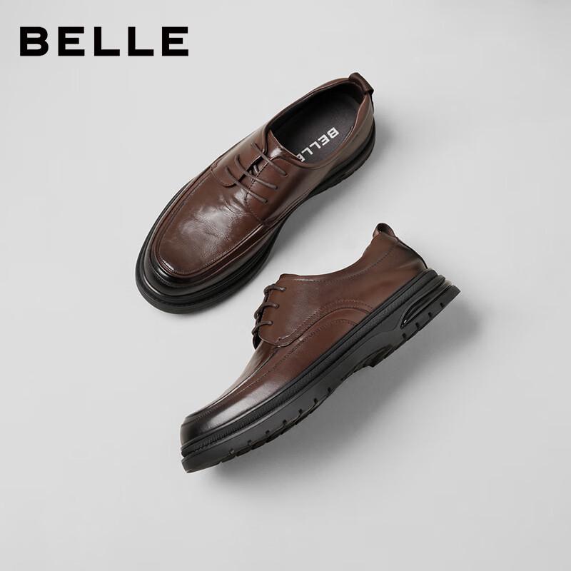 Мужские кожаные туфли Derby в стиле business casual
