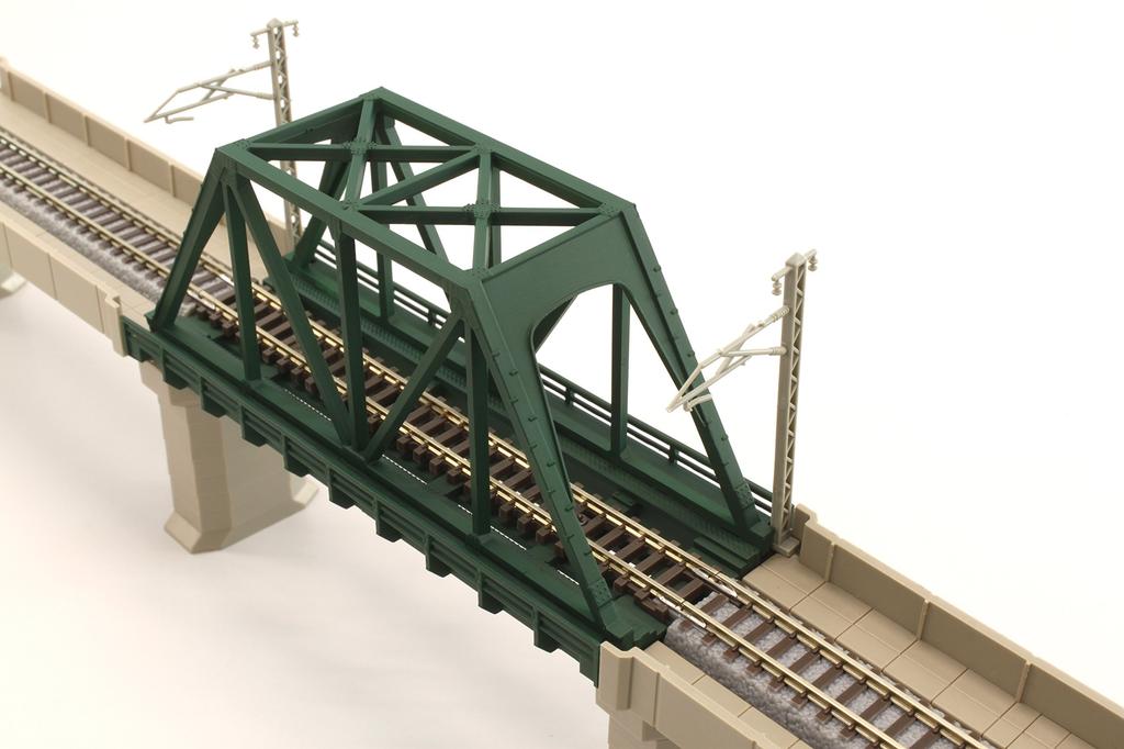 Rokuhan Z gauge R089 ферменный железный зеленый Однопутный мост, короткий,