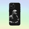 Чехол для телефона B-Boywithuke TOXIC IDGAF для iPhone 17,16,15,14,13,12,11, Мягкий силиконовый черный чехол