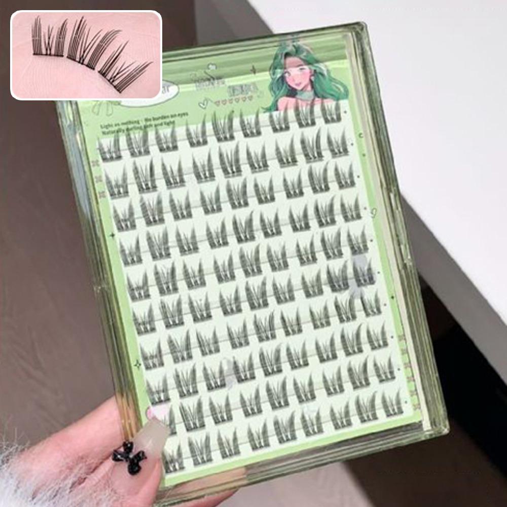 Накладные ресницы без клея Натуральный завиток Пучки ресниц Густые Сегментированные ресницы Наращивание Макияж