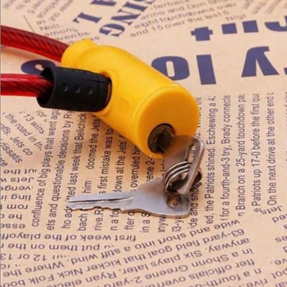 8x640mm Hot With 2 Keys Bike Security Cycling Scooter Safety Bicycle Lock Cable Anti-Theft