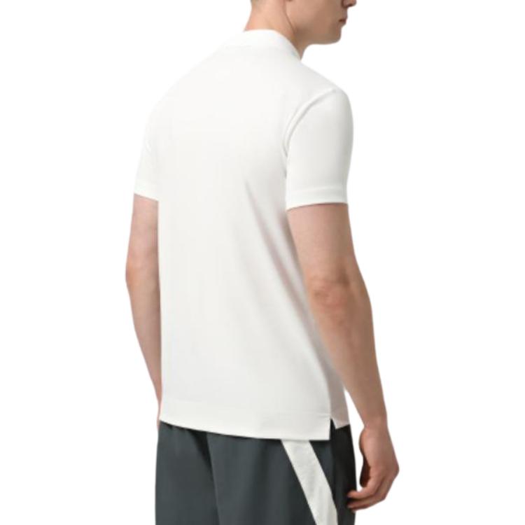 Emporio Armani Мужская футболка-поло с коротким рукавом и принтом-буквами polo shirts Белый 7M000052-AF13918-U0005