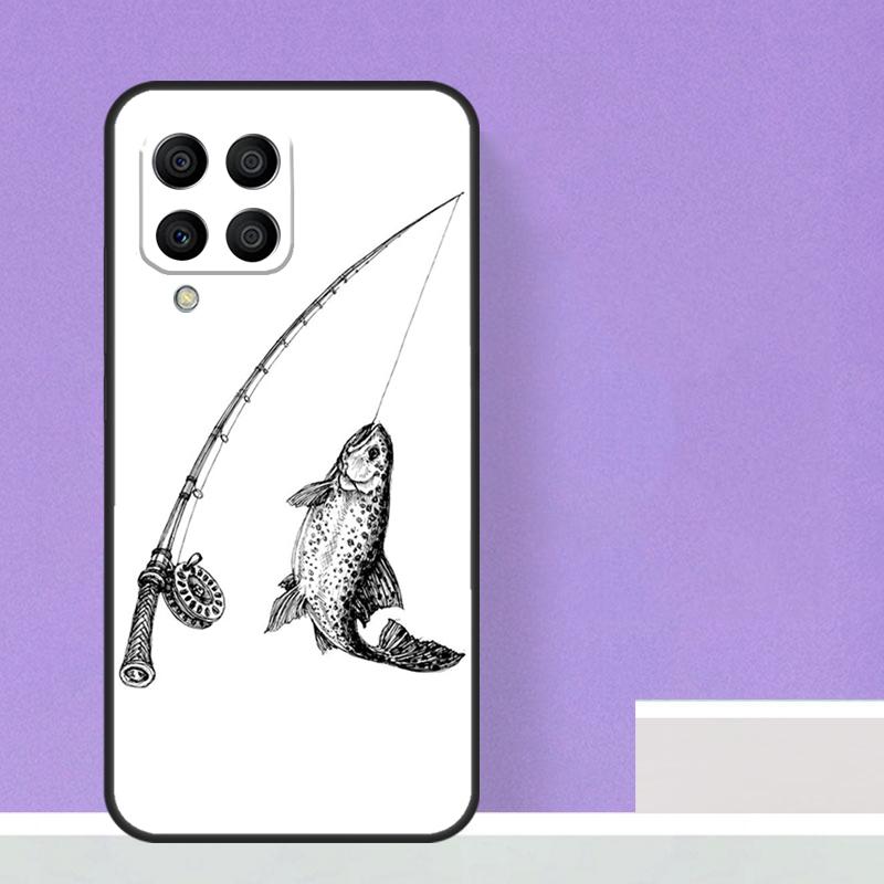 Carp Fish Fishing Rod For Samsung Galaxy M15 M55 M13 M33 M53 M21 M31 M51 M30s M20 M14 M34 M54 M12 M32 M52 Case