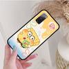 Black Case for Samsung Note 20 Lite S24 Ultra S23 A03 A05 A06 A11 A71 A15 A16 A13 A24 A25 A33 A52 A53 A50 M55 M35 Plus S-38 Cute Spongebob