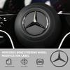 1pc Car ABS Plastic Steering Wheel Logo Circle Trim Sticker For Mercedes Benz AMG W204 W213 W205 W211 W176 W177 W203 Accessories