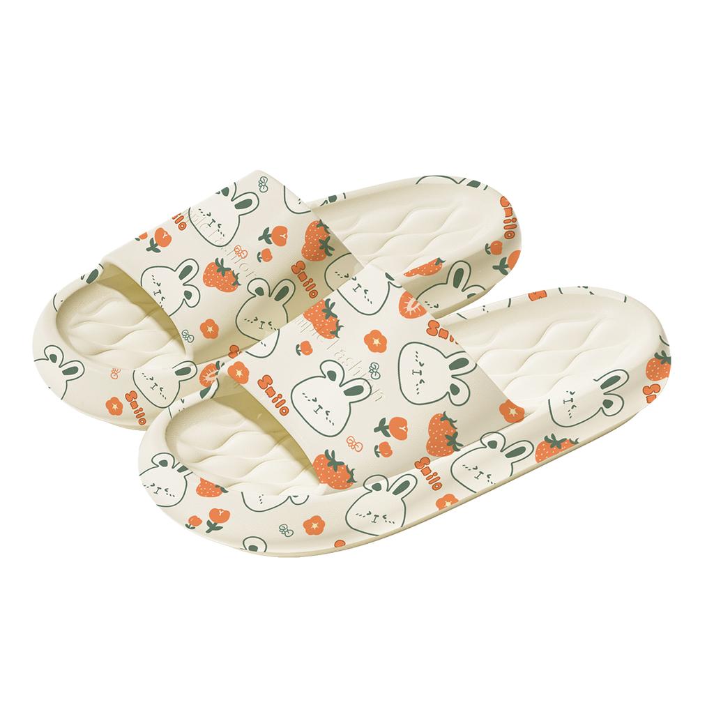 Summer Unisex Slippers Printed Cartoon Indoor Slippers Non-Slip Comfortable Outdoor Slippers