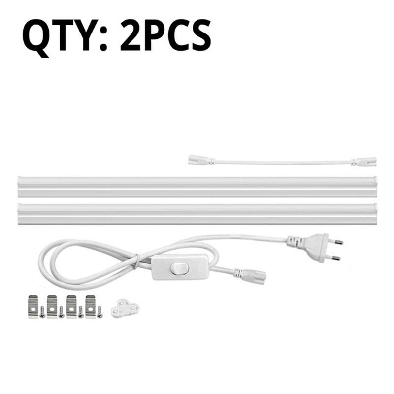 Светильники для кухни T5 6W 10W Tube Bar Lamp 2835 SMD светодиоды 85-265V Светодиодные лампы для украшения спальни Кнопочный переключатель luminaria с вилкой европейского стандарта