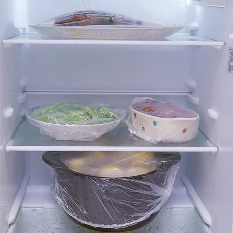 100 шт. многоразовые чехлы для хранения пищевых продуктов, сумки для чаши, эластичная пластина, силиконовая крышка, кухонная пластиковая крышка для фруктов, уплотнение для сохранения свежести