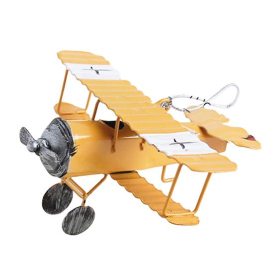 Винтажный железный самолет, настольный художественный истребитель, модель, классический орнамент, декор для дома, сада, спальни