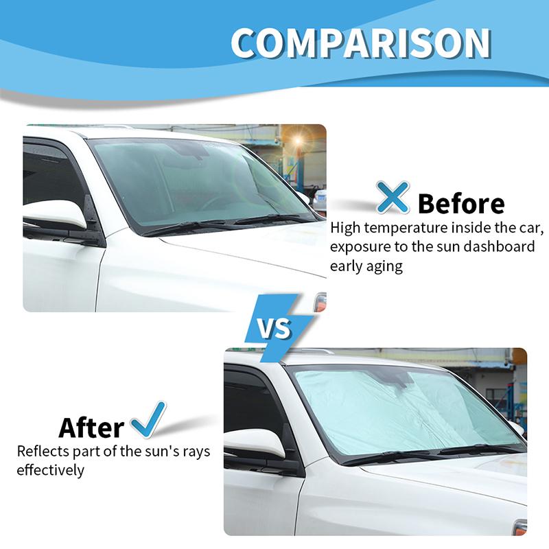 Car Windshield Sunshade Window Shade Foldable Sun Visor Cover Fit for 4Runner 2010-2023 Car Interior Accessories