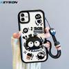 KEYSION Shockproof Case for Samsung A07 4G with Lanyard Soft Silicone Cute 3D Cartoon Doll Phone Back Cover for Galaxy A07