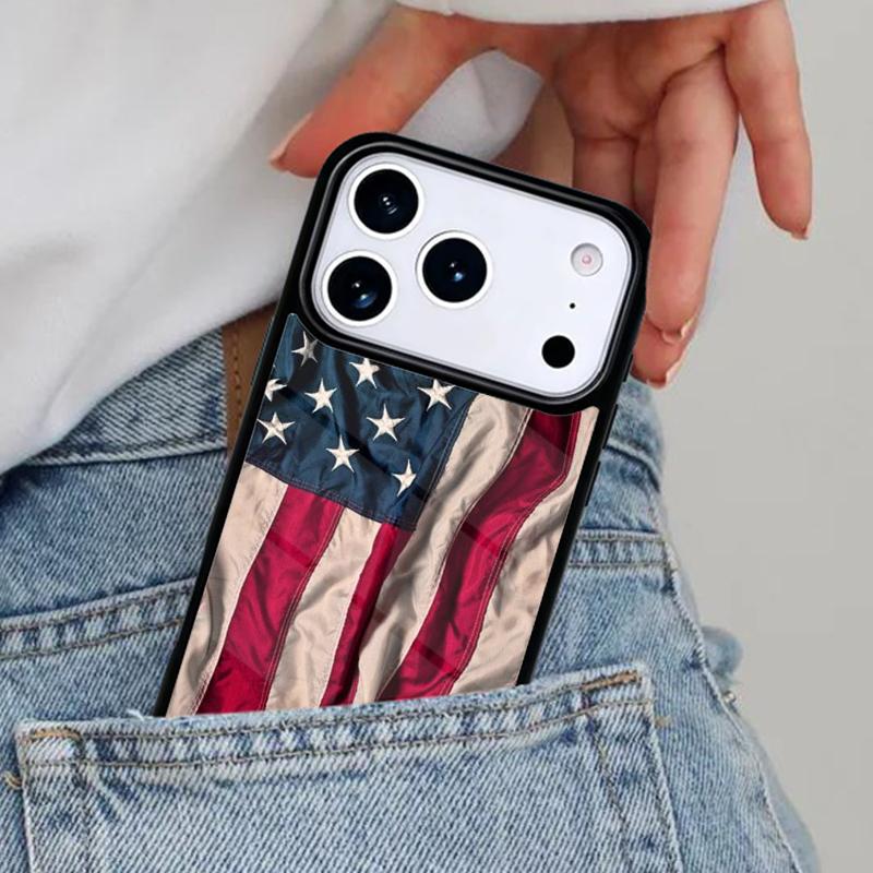 Чехол для телефона с флагом США для iPhone 16e 15 14 13 12 17 Pro Max Plus Air 17pro Чехол Coque