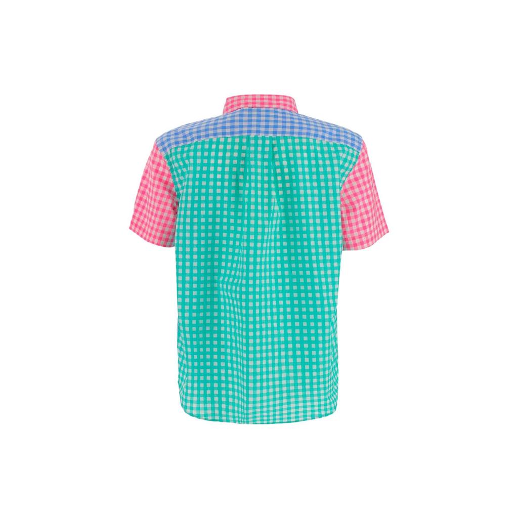 Рубашка Polo Ralph Lauren Ss23 с вышитым полосатым логотипом, короткий рукав, разноцветные детские топы 323902137-001