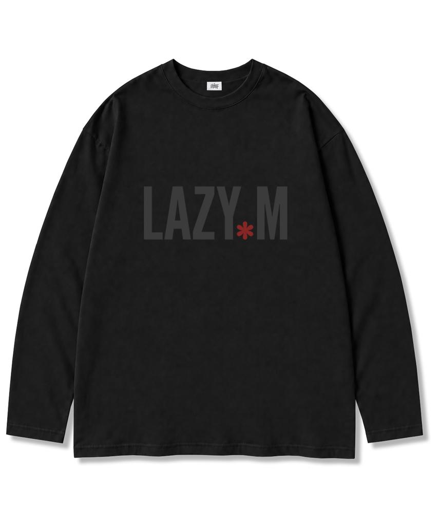 LAZYMERRY Lazy.M Хлопковая футболка оверсайз с длинным рукавом, 16-нить (2 цвета)