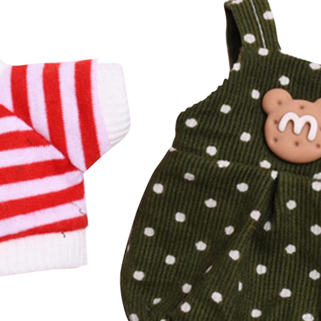 6 Inch Mini Doll Clothes Pants Outfits Comfortable Adorable Dress T-shirts