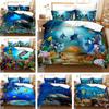 Underwater World Turtle Mermaid Ocean Summer Doona Cover Bedding Kid Quilt Cover