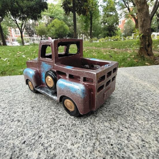 Винтажный фермерский дом, декор для грузовика, цветочное растение, сочный горшок, держатель для горшка, поделки из смолы, ржавый