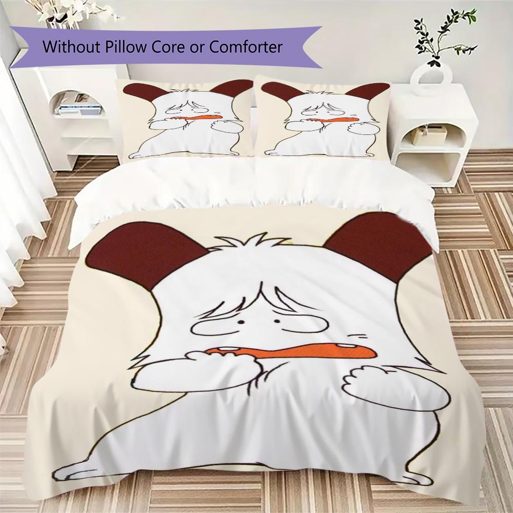 Hello Spank Pattern Bedding uilt Set uilt Cover Pillowcase Home Decoration Birthday Gift (1 * duvet cover + 2 * pillowcase without core)35