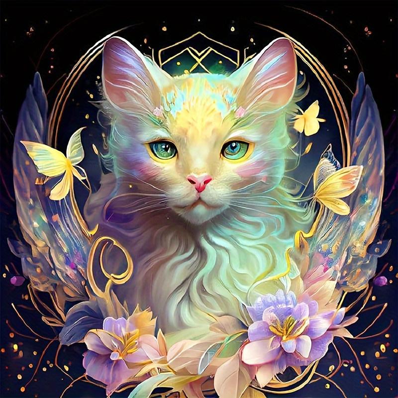 DIY Алмазная картина Животные в темноте Набор для вышивки крестом Мозаичное искусство Алмазная картина Полный круг Алмазное украшение для дома