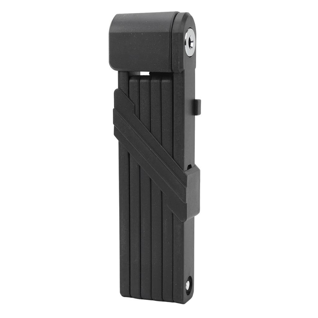 Bike Folding Lock Prevent Theft Waterproof Rust Proof Foldable Bicycle Lock for Electric Bike Motorcycle Black