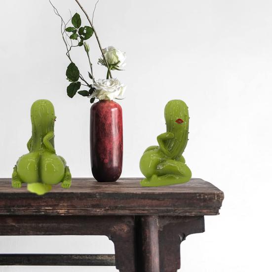 Сексуальное украшение в виде соленья, ручная работа, статуэтка пикантного соленья из смолы, настольная дерзкая фигурка в виде соленья, розыгрыш, подарок для любителей солений