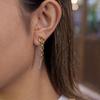 Серьги-цепочки Yori с кисточками, длинные, покрытие PVD 18K золотом, текстурированный металл, водостойкие, ежедневные аксессуары