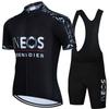 Breathable Cycling Bib Short Sleeve Set Men Moisture Wicking Bike Jersey