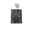 10 шт./лот 2pin черный пластик 3 слота AA 3x1.5v 4.5v батарейный ящик для хранения чехол DIY батарейный контейнер с проводом