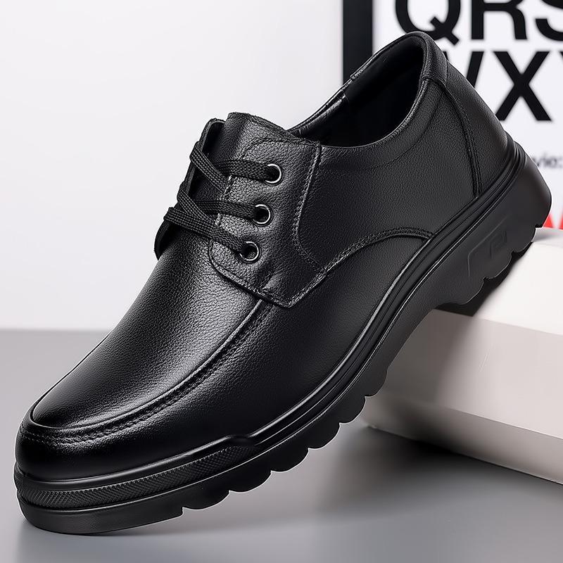 Fashion Men Classic Leather Shoes Spring Autumn Comfortable Platform Casual Shoes British Business Brand Men Luxury Dress Shoes Zapatos
