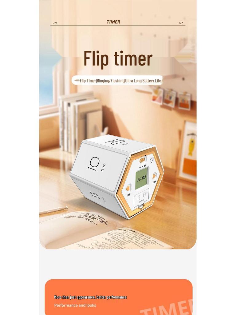 Multifunctional Student Self-Discipline Flip Timer