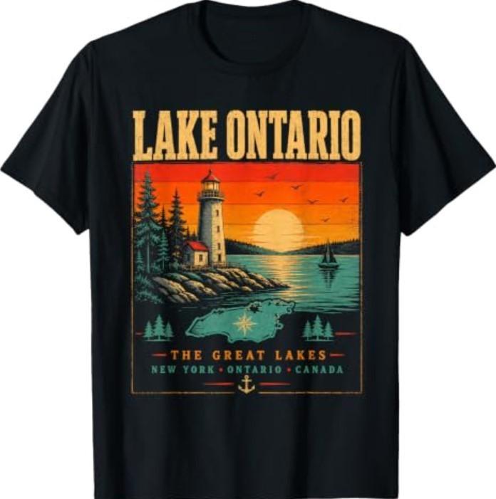 Lake Ontario Funny Vintage Lake Ontario Est 1615 T-Shirt