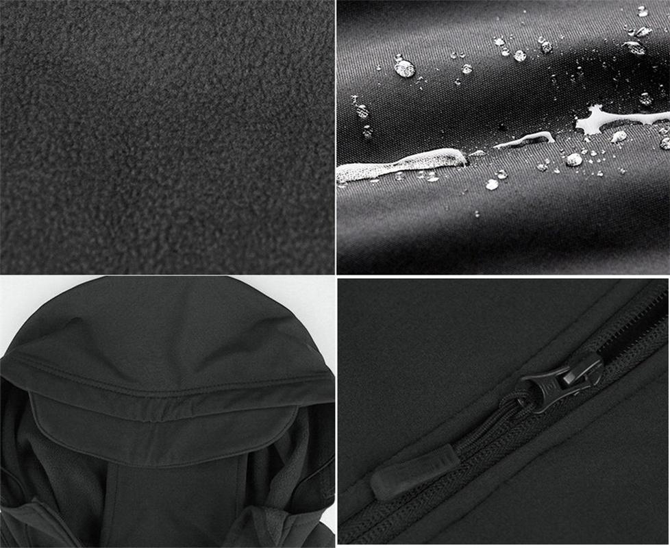 Мужские водонепроницаемые зимние куртки, тактическое пальто с мягкой оболочкой, военная куртка на открытом воздухе