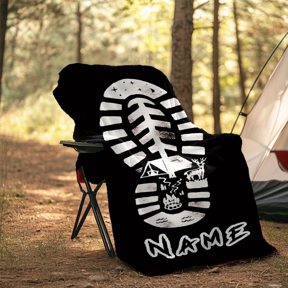 240Gm2 Outdoor Customize Your Name Blanket Comfortable Soft Lightweight Allseason Multipurpose Blanket For Travel Camping Picnics Sofa Office Bed