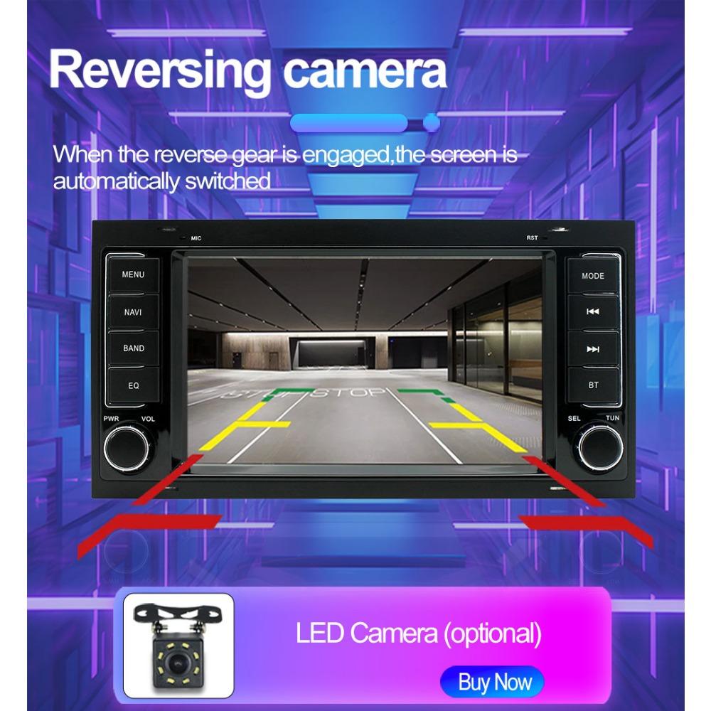 Автомобильный радиоприемник мультимедийный проигрыватель для Volkswagen Touareg Transporter T5 Multivan 2004-2011 2 Din Android Carplay GPS Autoradio 1+32 ГБ