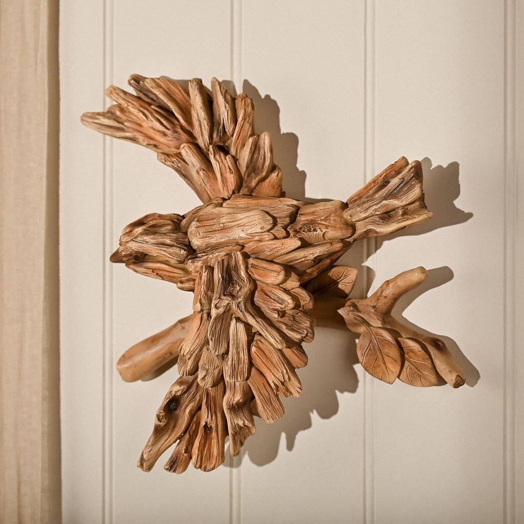 Naturecraft Resin Driftwood Collection Bird In Flight Wall Art