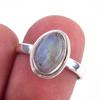 Natural Labradorite Gemstone Handmade 925 Solid Sterling Silver Ring Size 7 M4I47