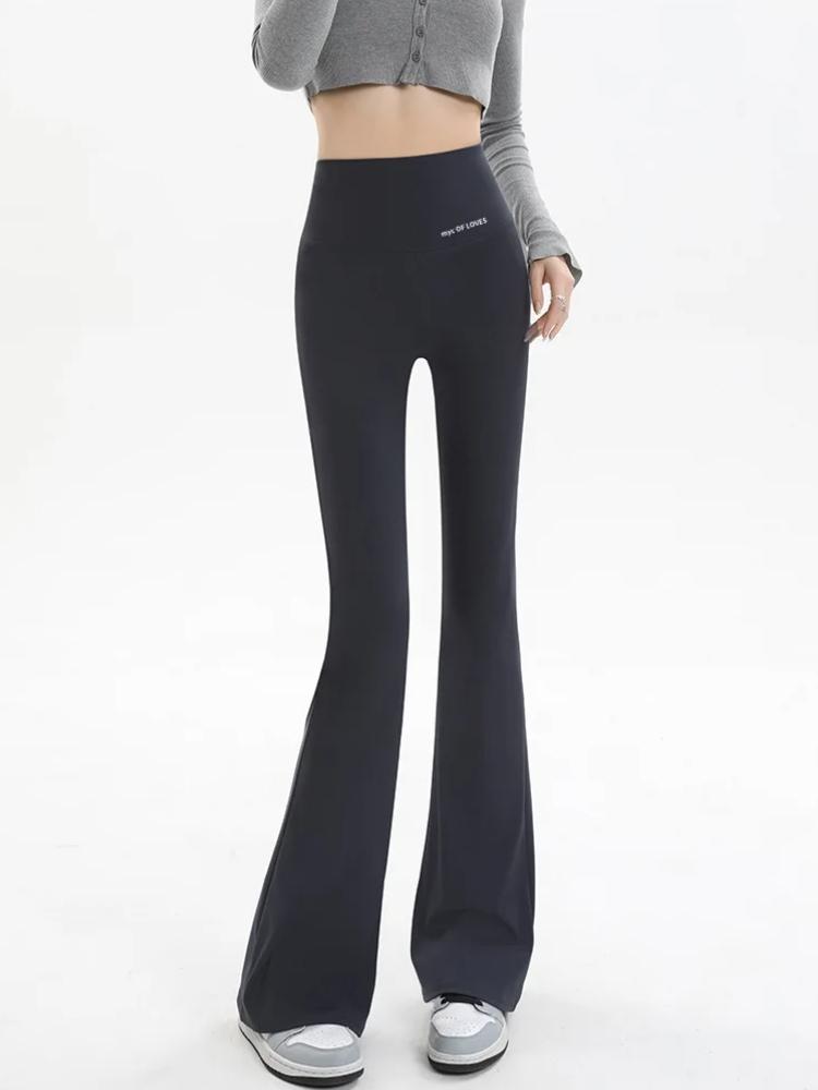 Женские расклешенные леггинсы с высокой талией, широкие штаны для йоги, бесшовные леггинсы для фитнеса, тренировок, спортивных брюк для спортзала, повседневная одежда для похудения