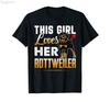 ZX Rottweiler Funny Dog Owner Gift Dog Lover TShirt 100 Cotton Men Women Unisex Hip Hop T Shirts For Gift Size XS5XL