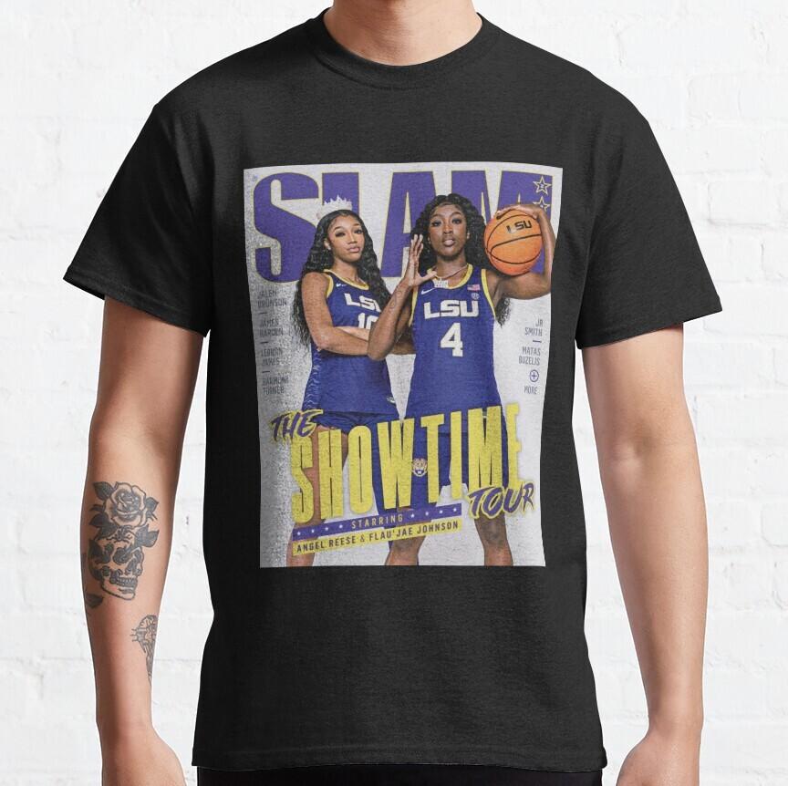 Ретро-винтажная футболка Angel Reese X Flau'Jae Slam Classic, S-5XL