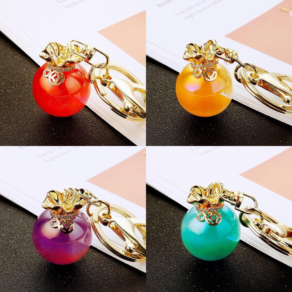 Adorable Colorful Jelly Fortune Bag Keychain Perfect For Special Occasions And Gifts