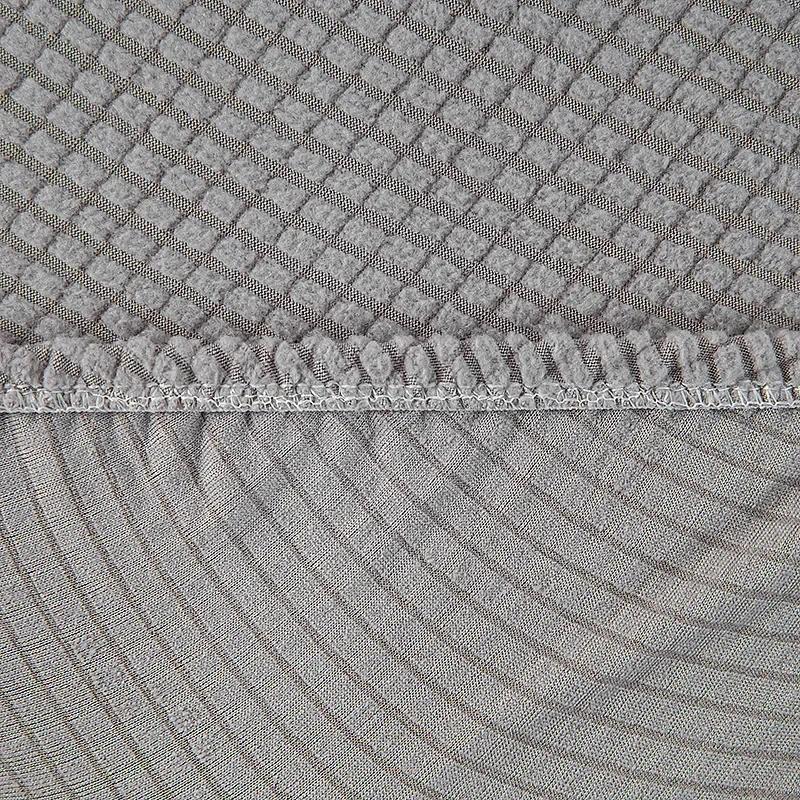 Jacquard Shell Chair Cover Stretch Dining Chair Cover Seat Covers Slipcover Furniture Protector Hotel Home Living Room Removable