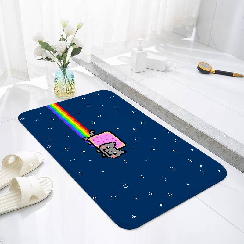 Мультяшный N-Nyan-Cat Минималистичный Коврик для Пола Ковер в Гостиную Ковер для Спальни Приветственный Коврик Наружный Ковер