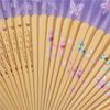 Chinese Style Art Craft Ornament Folding Fan Performance Props Floral Pattern Silk Cloth Multiple Colors Chic Gift Accessories