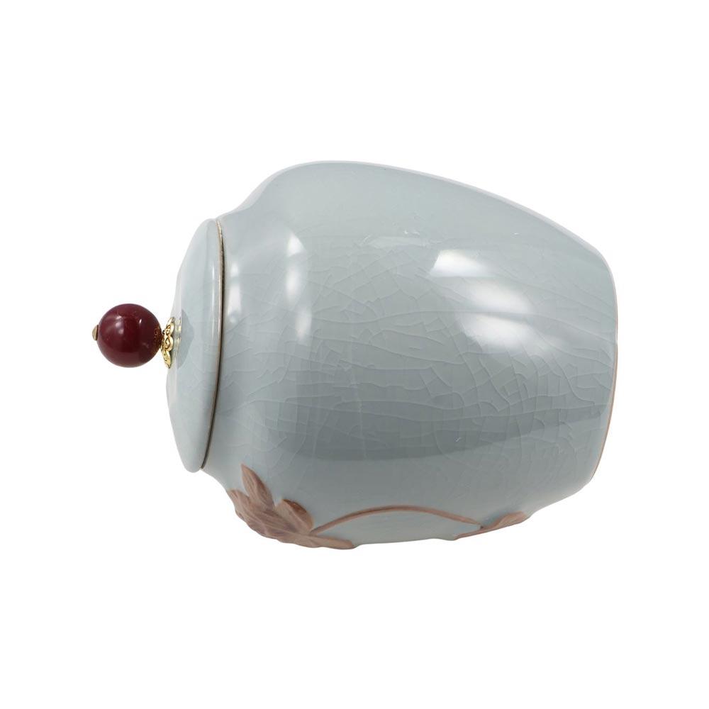 Ceramic Tea Jar Chinese Food Storage Container Easy To Clean Sealed Pot Kitchen Canisters