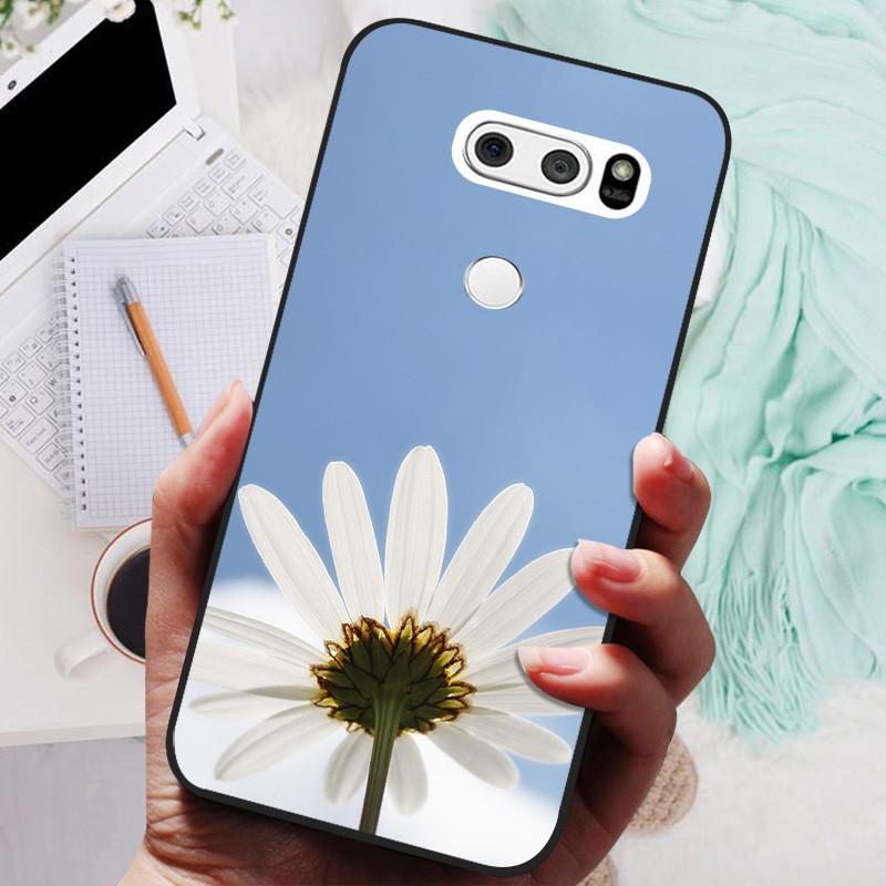 Чехол для LG V30 V30+ Милый Кот Расписная Задняя Крышка Телефона Для LG V35 V30S Thinq Funda Силиконовый Мягкий Для LGV30 V30 Plus Чехлы Coques