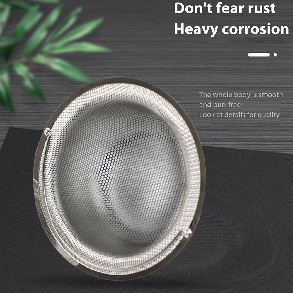 Drainer Stainless Steel Cleaning Mesh Food Hair Stopper Sink Strainer Colander Plug Filter Basket