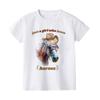 Just A Girl Who Loves Horses Print Kids Tshirt Toddler Short Sleeve Shirt Girls Cute Clothes Children Kid Gift Child Summer Tee