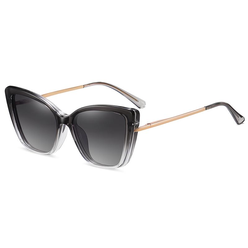 Magnet Clip Polarized Sunglasses Optical Glasses Frame Women Fashion Cat Eye 2 In 1 Sun Glasses Woman TR90 Spectacle