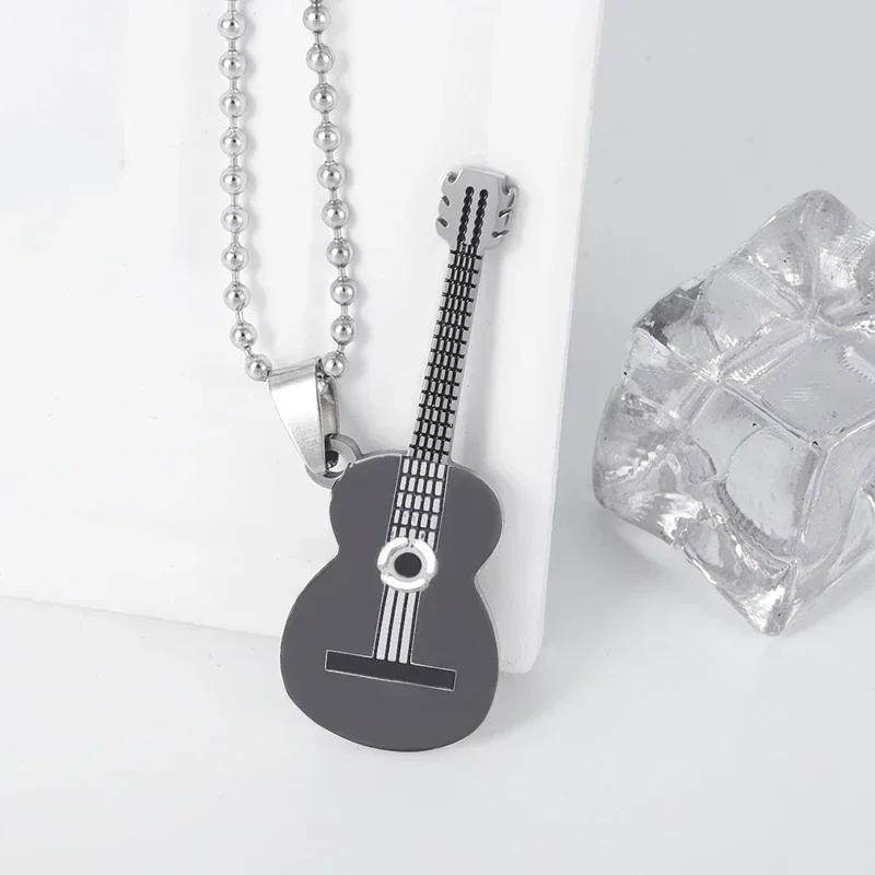 Cool Titanium Steel Dumbbell Pendant Necklace Barbell Fitness Pendant Men and Women Leisure Sports Punk Jewelry