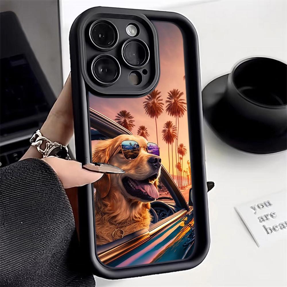 Ae76 Dog Color Doodle Design Art Защитные чехлы для телефонов для iPhone 13 14 15 Pro Max infinix Hot 40i Tecno Camon 30 20 Pro Angel Eyes Задняя крышка из ТПУ